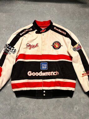 Vintage Dale Earnhardt Jacket XL NASCAR Winston Cup Jeff Hamilton Racing  READ